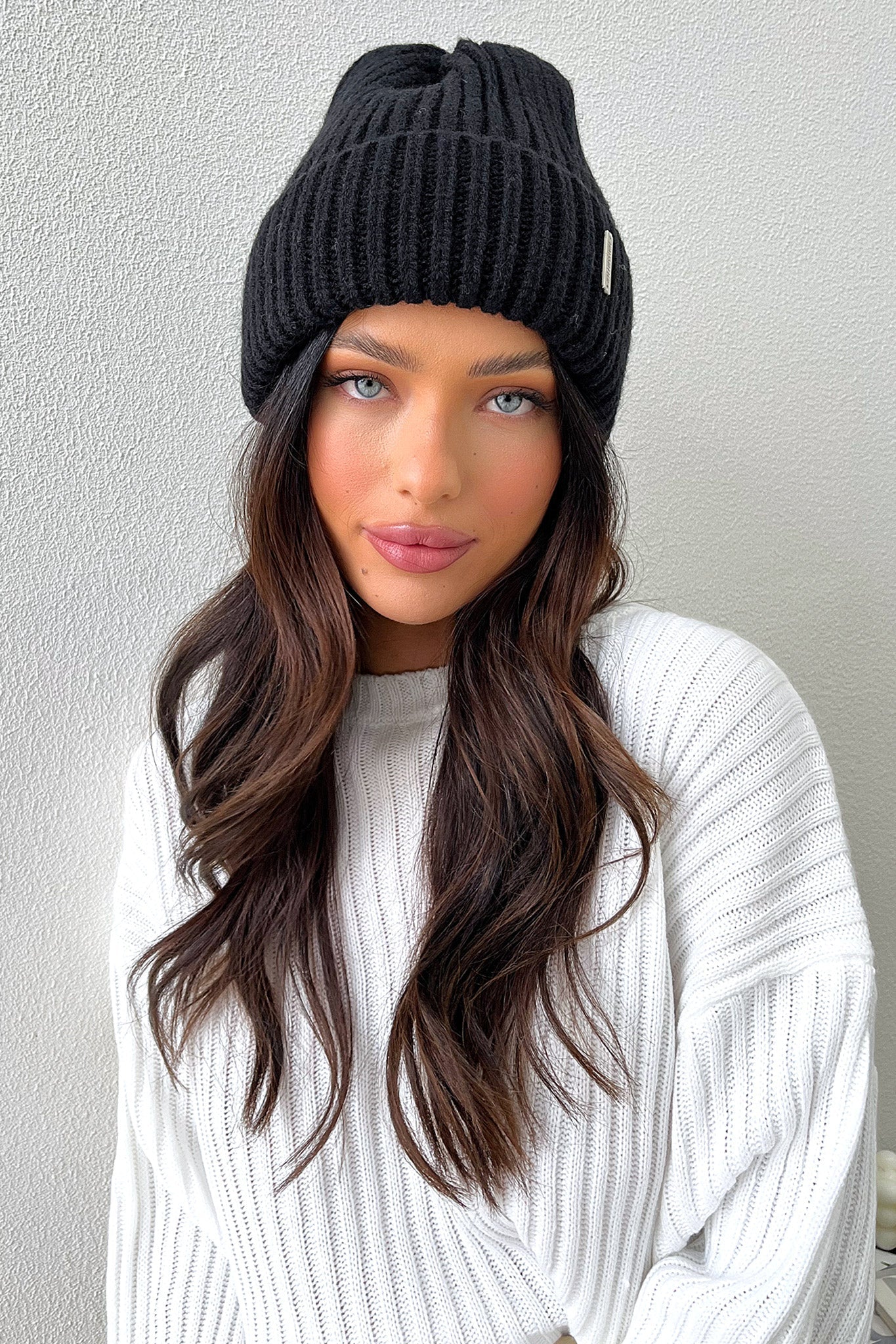 Luna Beanie Hat for Women & Men - Soft Winter Knit Beanie, Black - Perfect for Cold Weather, Outdoor Activities & Casual Wear