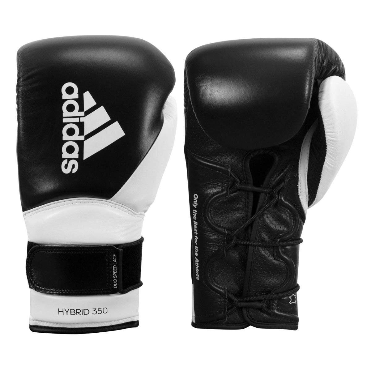 Adidas Hybrid 350 Elite Training Boxing Gloves for Men & Women - Premium Leather MMA, Sparring, Heavy Bag Workouts - Ideal for Boxing, Kickboxing, Muay Thai & Fitness Training