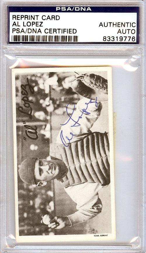 Al Lopez Autographed Baseball Card - TCMA Reprint Pittsburgh Pirates PSA/DNA Certified #83319776 - Perfect for Sports Memorabilia Collections and Baseball Fan Gifts