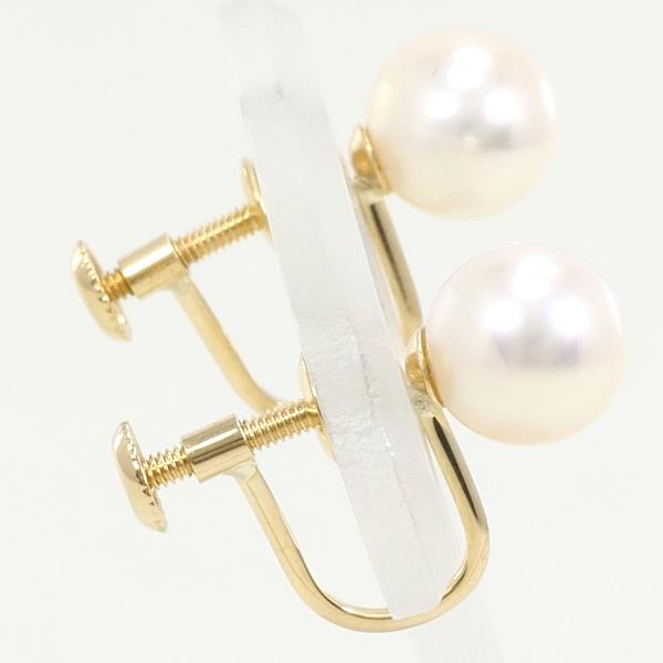 18K Yellow Gold Pearl Earrings for Women - Elegant Freshwater Pearl Stud Earrings, Hypoallergenic Jewelry Gift for Wedding, Anniversary & Special Occasions