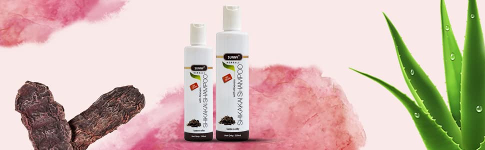 Sunny Shikakai Shampoo with Aloe Vera & Herbs - Natural Hair Revitalizer for Dull Hair | Fruit Acid Detox for Scalp & Follicles | Prevents Split Ends, pH Balanced for Sensitive Skin | Men & Women 250ml | Perfect for Daily Hair Care & Scalp Nourishment