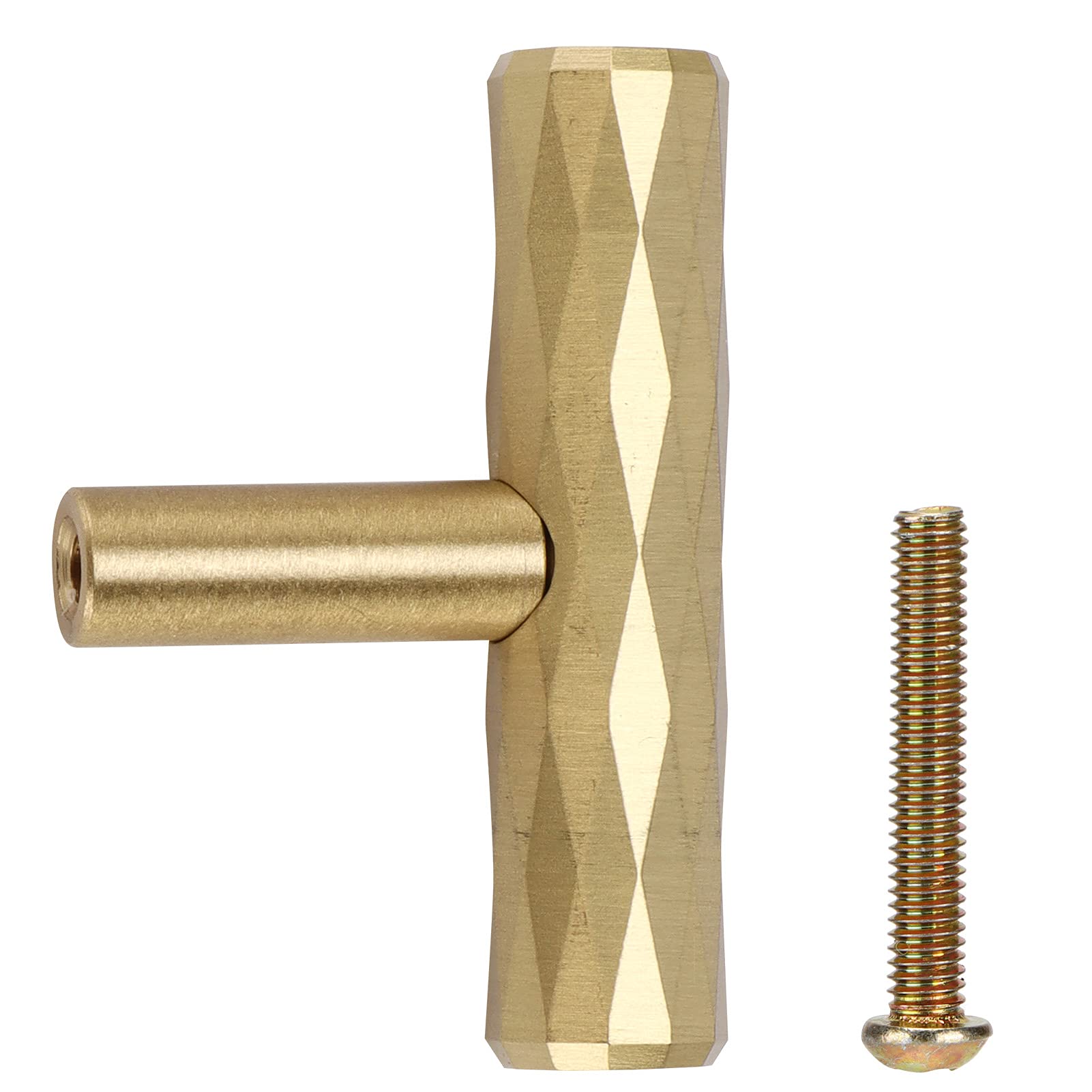 Modern T-Shaped Cabinet Handles - Single Hole Drawer Pulls for Kitchen Cabinets, Wardrobes & Furniture - Durable Metal Handles for Home & Office Organization