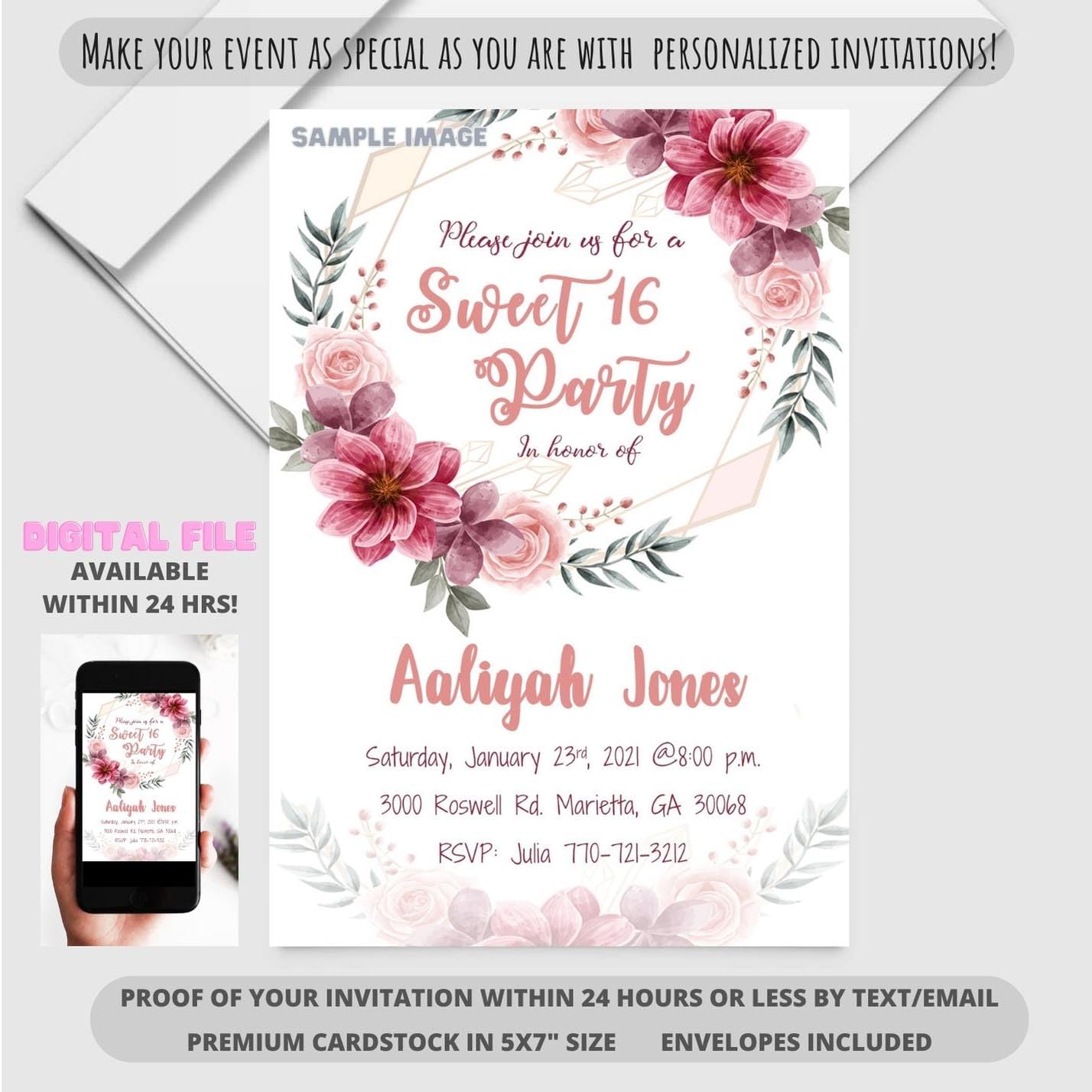 Zebra Print Pink Birthday Invitations - Baby Shower, Sweet 16 & Wedding (10-Pack or Digital Download) | Premium Cardstock with Envelopes | Matte/Glossy Finish | Perfect for Birthday Parties, Bridal Showers & Special Events