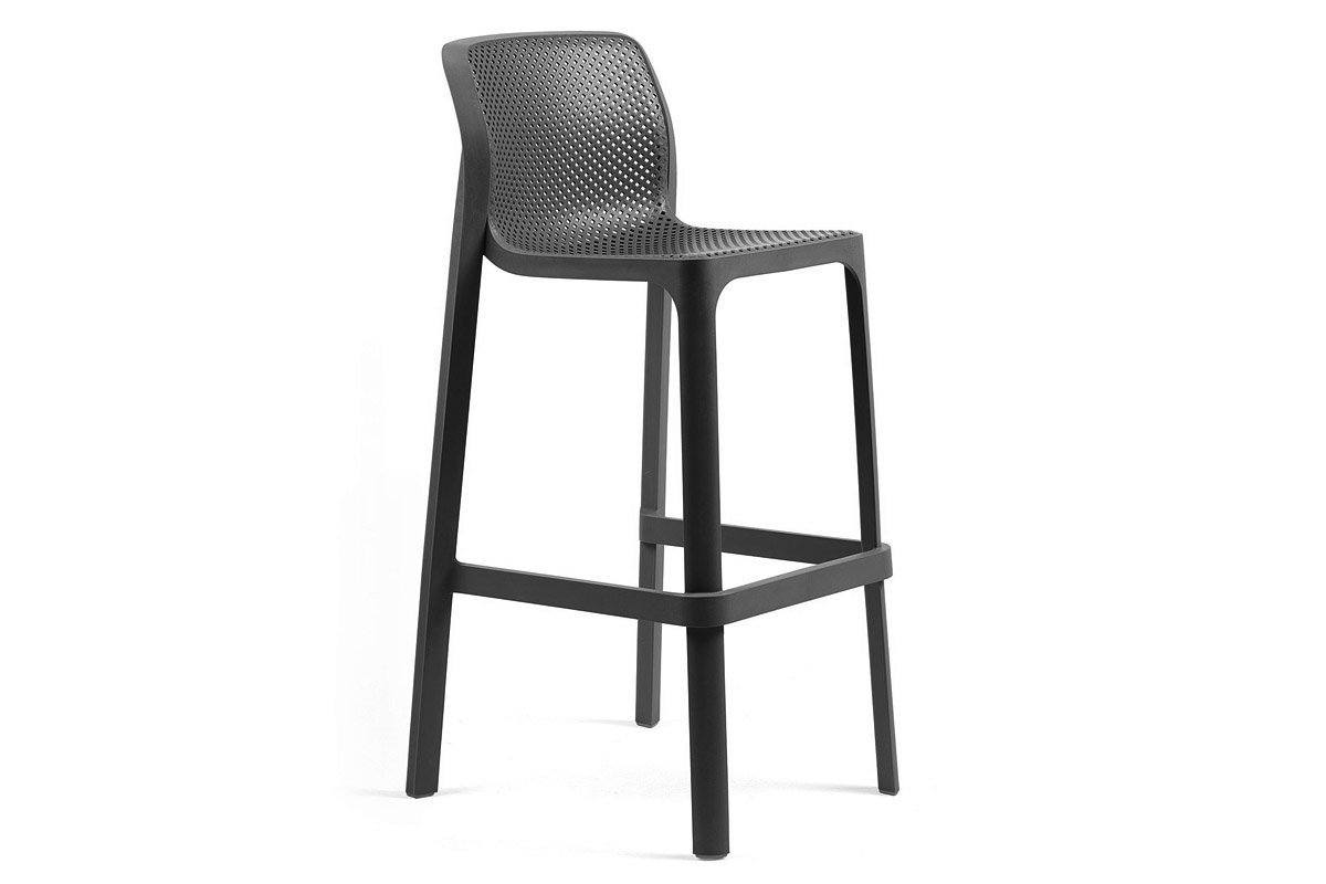 EZ Hospitality Net Outdoor Cafe and Bar Stool - 30 Inch Seat Height - Durable & Weatherproof for Patio, Restaurant, and Poolside Use