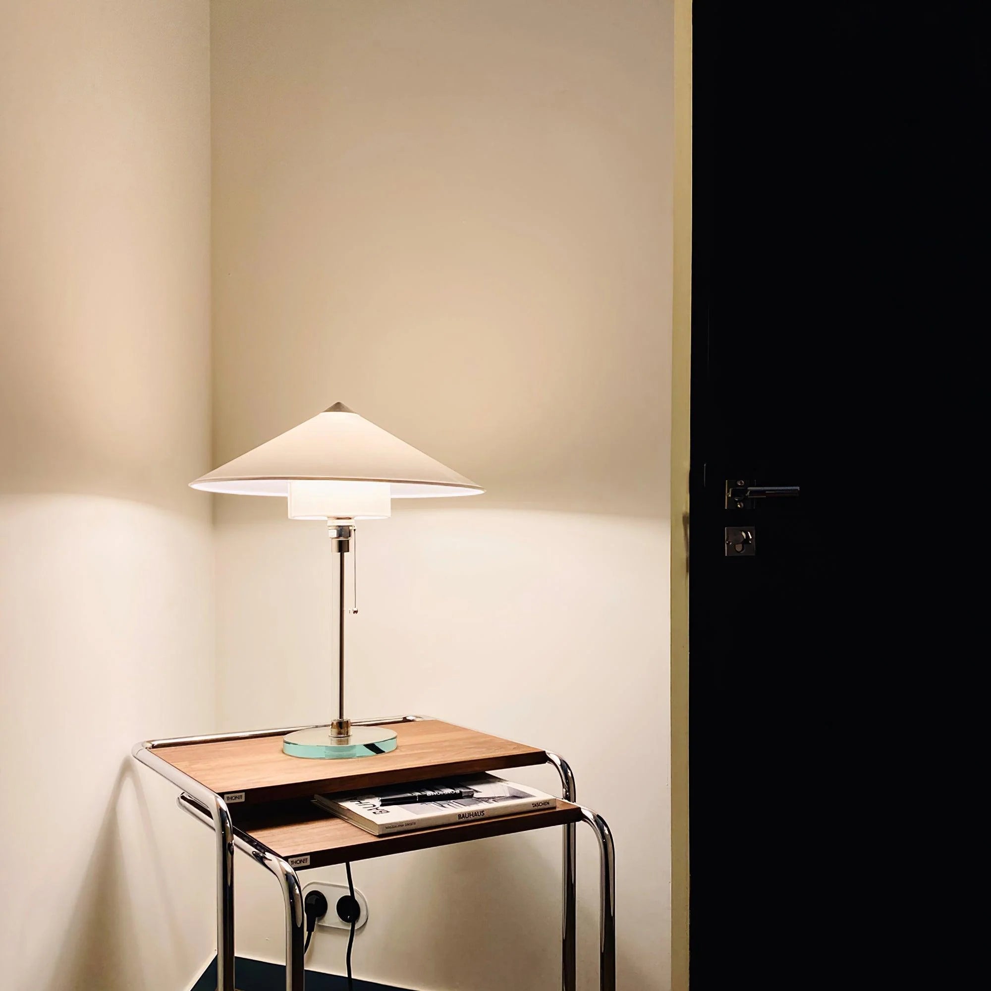 Wagenfeld Table Lamp - Modern LED Desk Light for Home Office, Bedroom & Living Room | Adjustable Brightness & Stylish Design for Reading & Decor