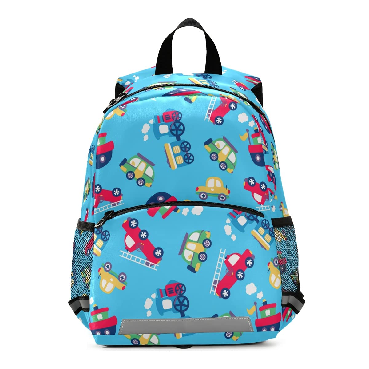 ALAZA Toddler Backpack for Boys & Girls - Cute Transportation Red Cartoon Cars Design, Lightweight Kindergarten Backpack for Preschool, Nursery, Daycare & Travel | Perfect for School, Outings & Daily Use