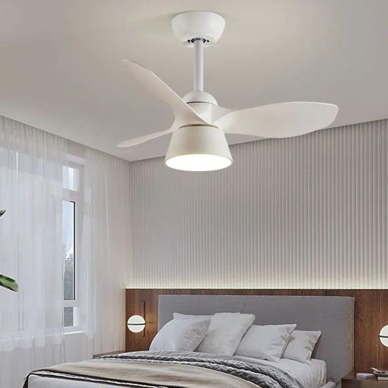 3-Blade Modern Ceiling Fan with LED Light - Energy Efficient Quiet Cooling for Bedroom, Living Room & Office