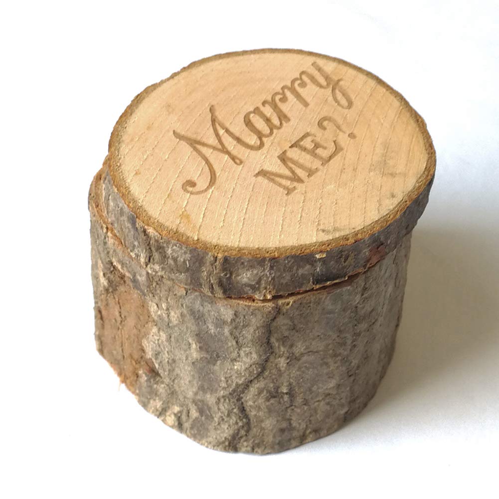 NewshijieCOb Elegant Wooden Ring Box - Premium Jewelry Organizer for Engagement, Valentine's Day & Wedding Gifts | Perfect for Proposal, Anniversary & Bridal Jewelry Storage