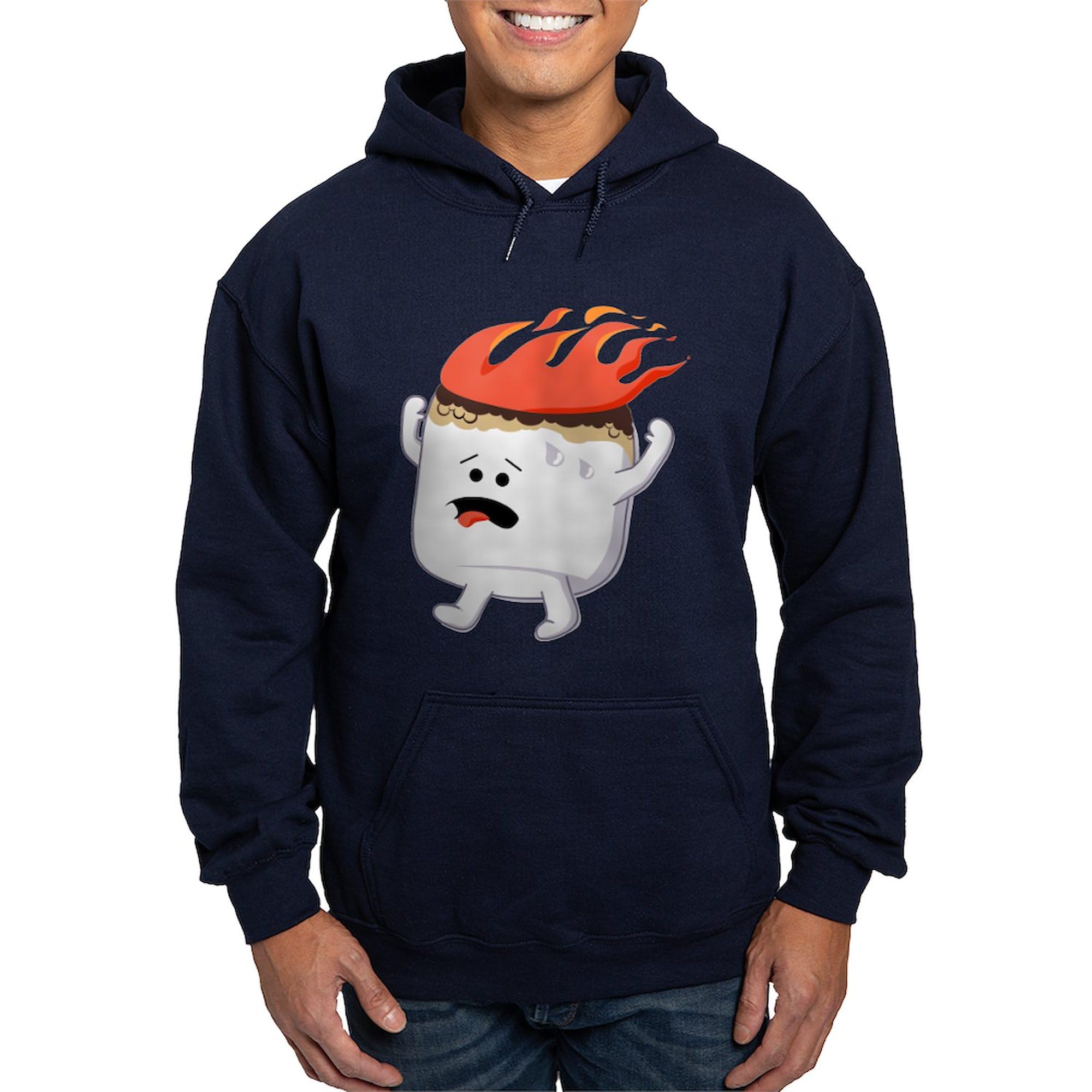 **Marshmallow Hoodie for Men - Dark Regular Fit Pullover Sweatshirt | Cozy & Stylish Casual Wear for Winter, Fall & Outdoor Activities**