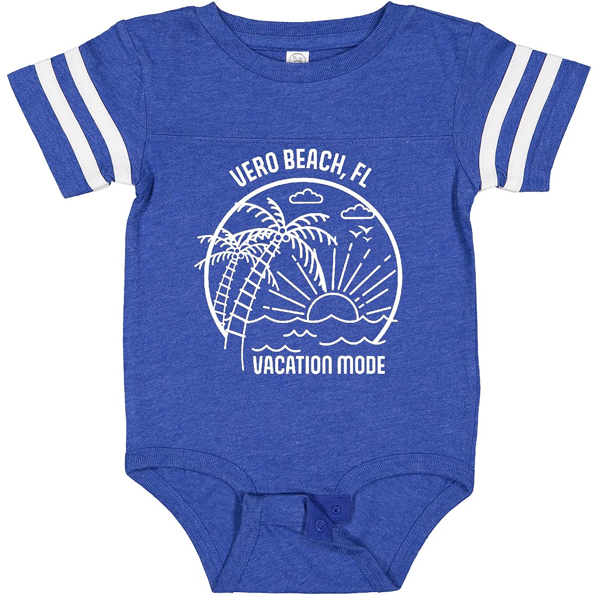 Inktastic Summer Vacation Mode Vero Beach Florida Baby Bodysuit - Cute Florida-Themed Outfit for Infants & Toddlers - Perfect for Beach Trips, Family Vacations & Photo Shoots