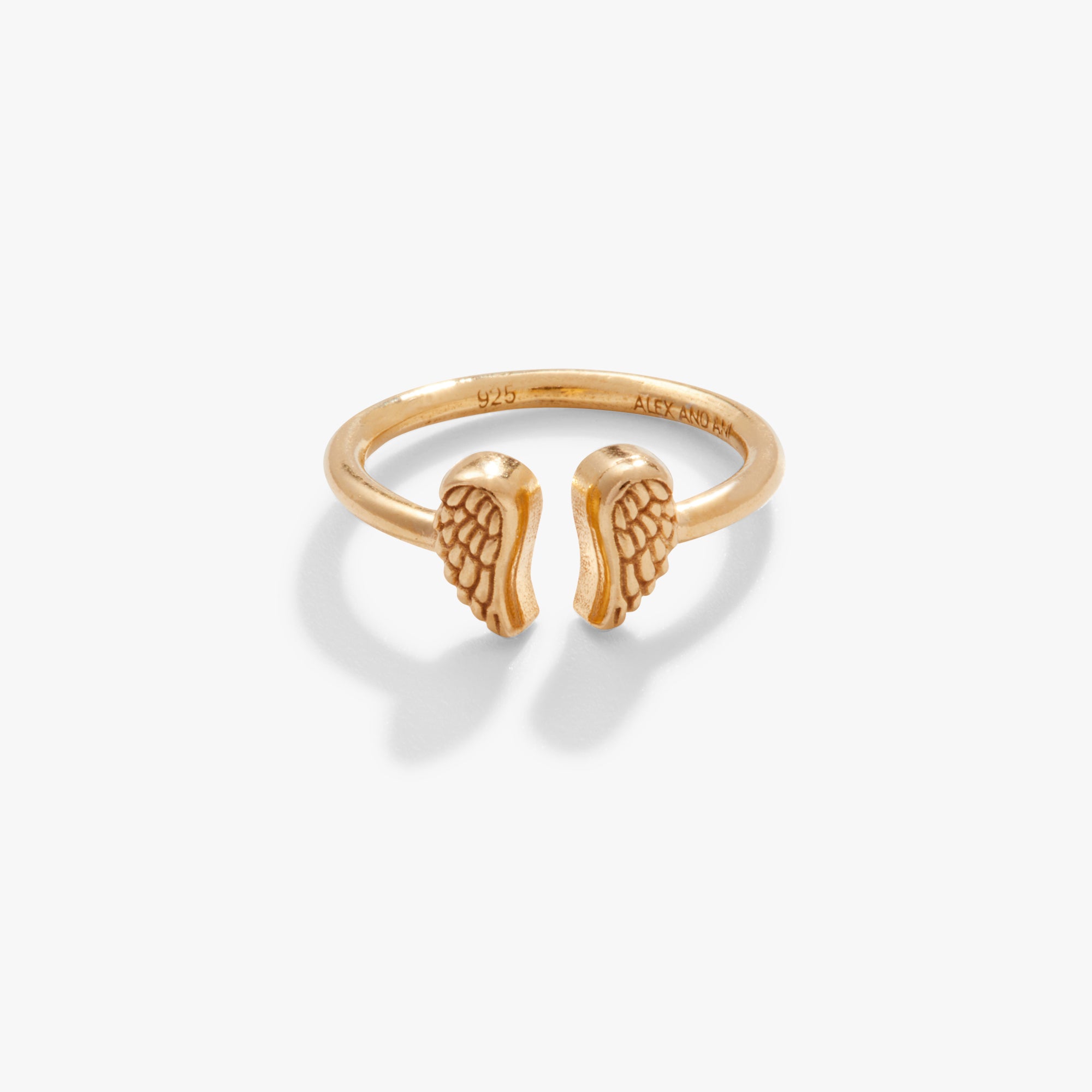 Angel Wing Ring for Women - Sterling Silver or Gold Plated Wing Jewelry - Perfect for Gifts, Weddings, and Everyday Elegance