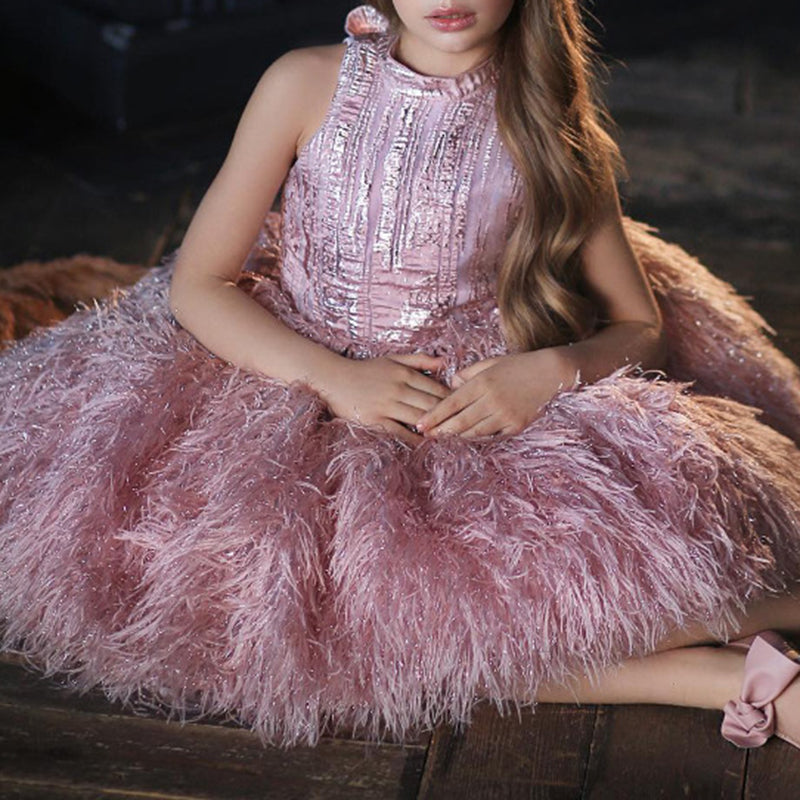 Sparkly Sequin Tassel Dress for Baby Girls | Toddler Princess Party Dress | Perfect for Birthday, Pageant, Photo Shoot & Special Occasions
