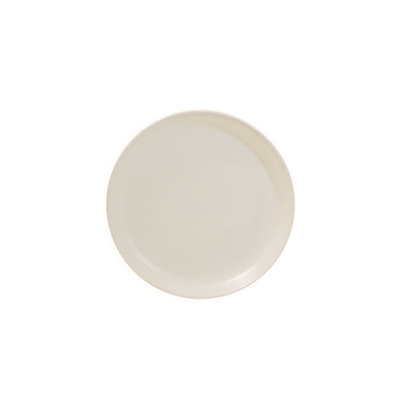 Elegant Matte White Coupe Salad Plate Set of 4 - Perfect for Dinner Parties, Wedding Receptions & Fine Dining Tableware