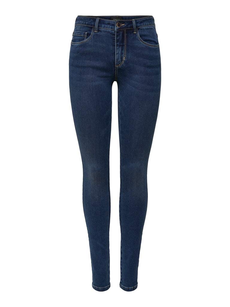 ONLY NOS Women's Onlroyal Regular Skinny Jeans - High Waist Stretch Denim Pants for Casual Wear & Everyday Outfits