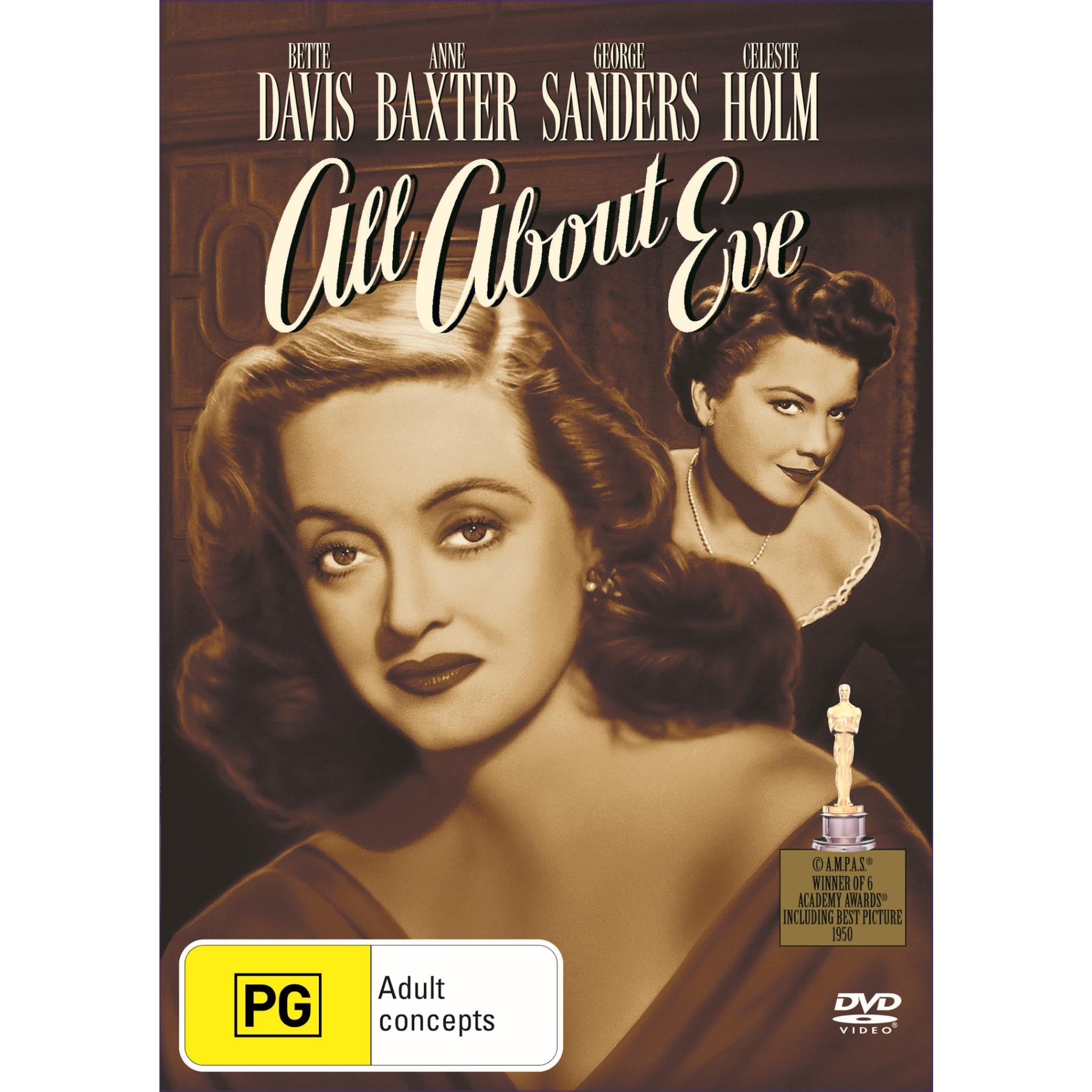 All About Eve System Collections - Generic List1 System Object DVD | Classic Movie, Film Noir, Drama | Perfect for Home Theater & Movie Night