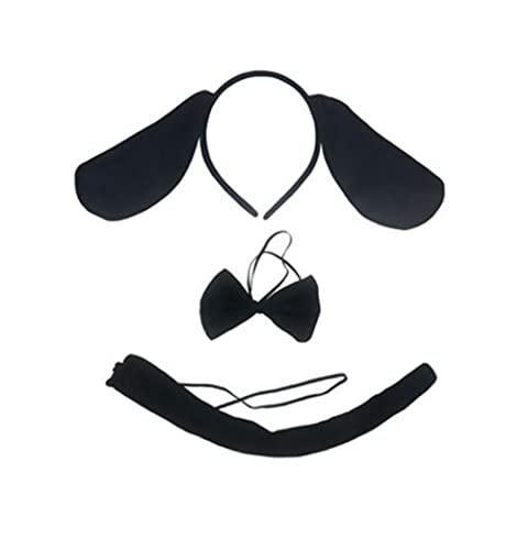 3pcs-black Puppy Dog