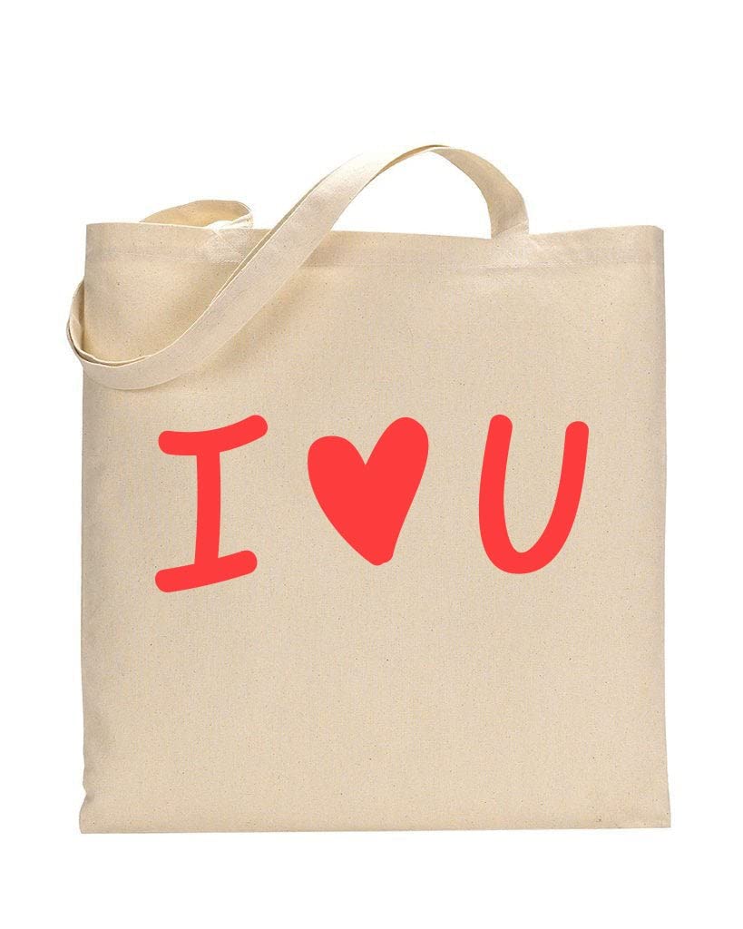 Personalized Love Valentine's Day Gift Tote Bag - Durable Cute Canvas Tote with Custom Print | Made in USA | Perfect for Romantic Gifts, Anniversary Presents & Everyday Use