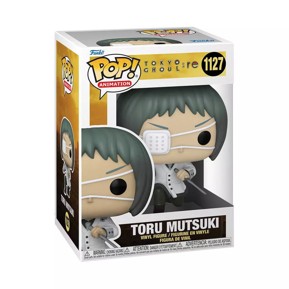 Toru Mutsuki Funko Pop Tokyo Ghoul:re Vinyl Figure #1127 with Protector Case - Perfect for Anime Collectors and Tokyo Ghoul Fans Display