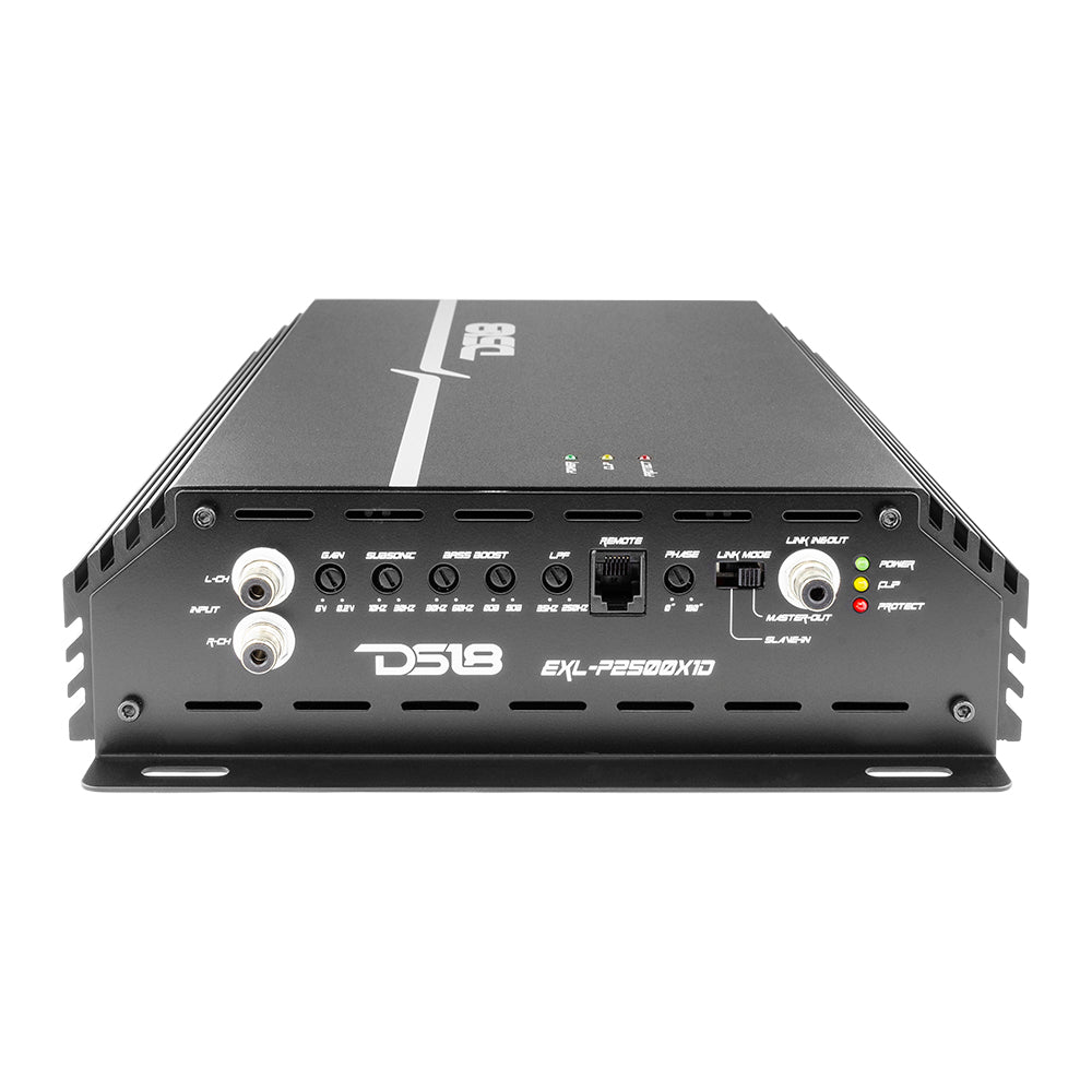 EXL 1 Channel Class D Amplifier 2500W RMS @ 1 Ohm - High Power Car Audio Amp for Subwoofers | Made in Korea | Perfect for Car Audio Systems & Bass Boost