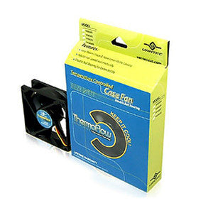 Vantec 120mm x 25mm Thermoflow Temperature Controlled Case Fan - High Performance Cooling for PC, Gaming Rig & Computer Case - Perfect for Overclocking & Silent Operation