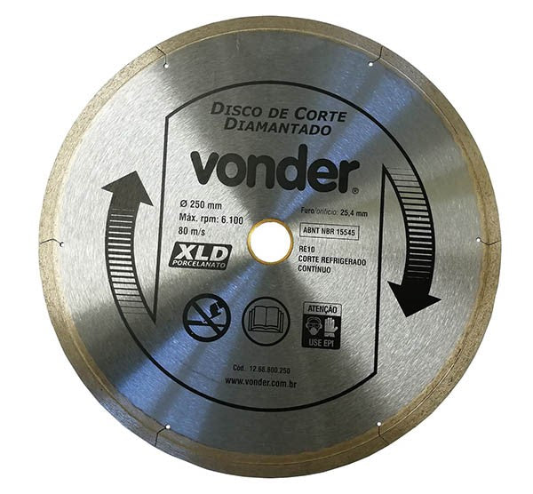 250MM Diamond Tile Saw Blade BM682B - Premium Wet/Dry Cutting Disc for Porcelain, Ceramic, Marble - Perfect for DIY Home Renovation & Professional Tile Installation Projects