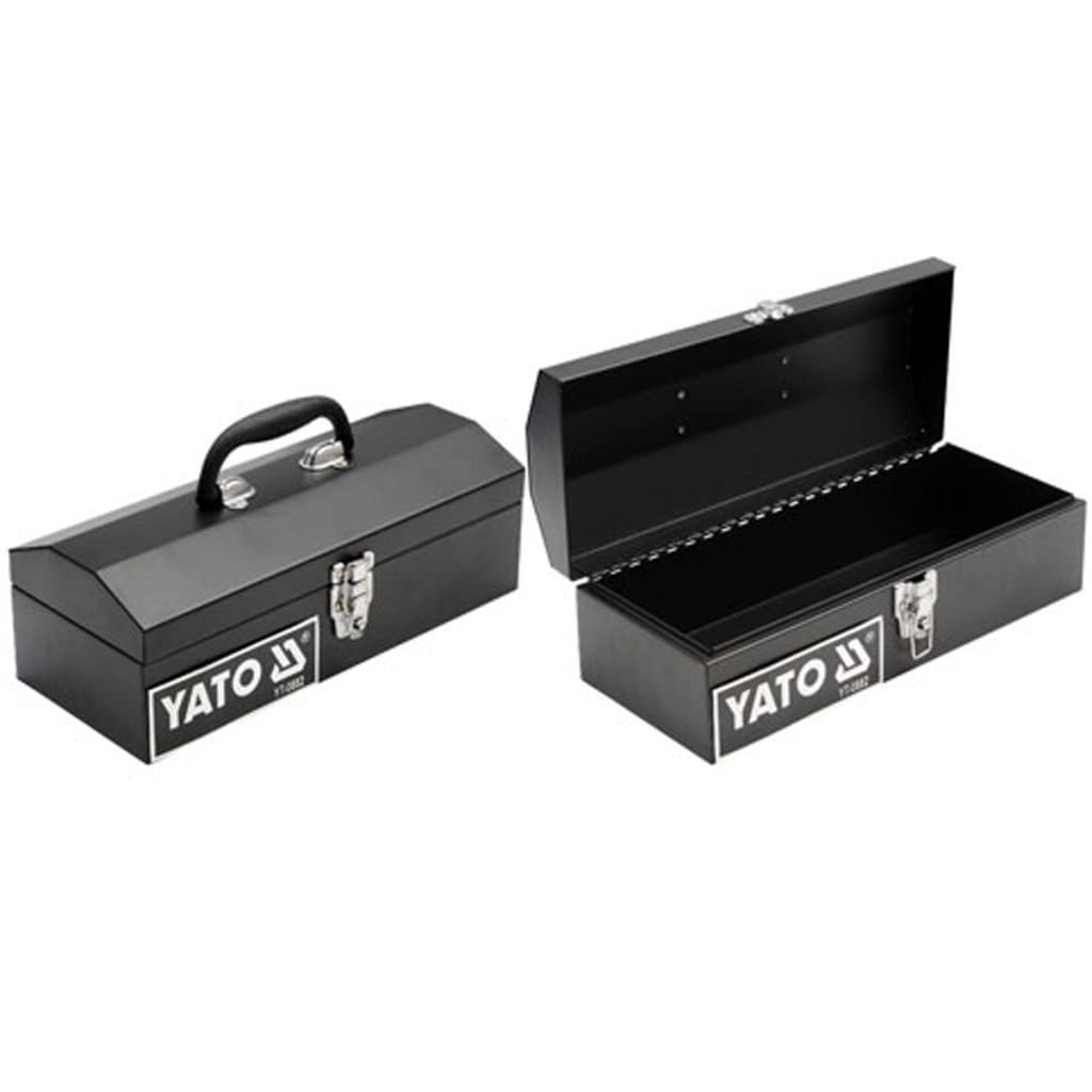 Professional 0882 Tool Kit - Heavy Duty Metal Toolbox with Organizer for Mechanics, Electricians & DIY Enthusiasts | Perfect for Garage, Workshop & Job Site Organization