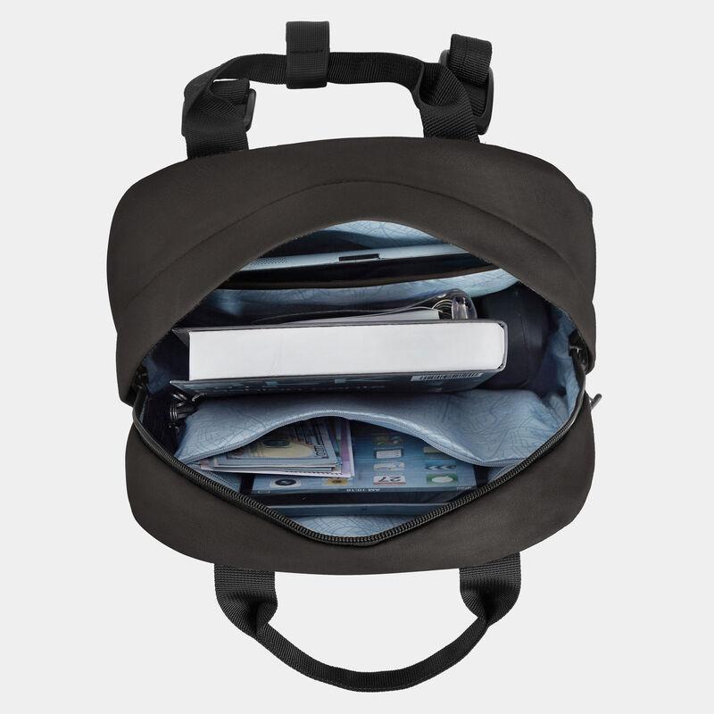 Travelon Origin Sustainable Antimicrobial Anti-Theft Small Backpack - Lightweight & Secure Daypack for Commuting, Travel & Outdoor Adventures