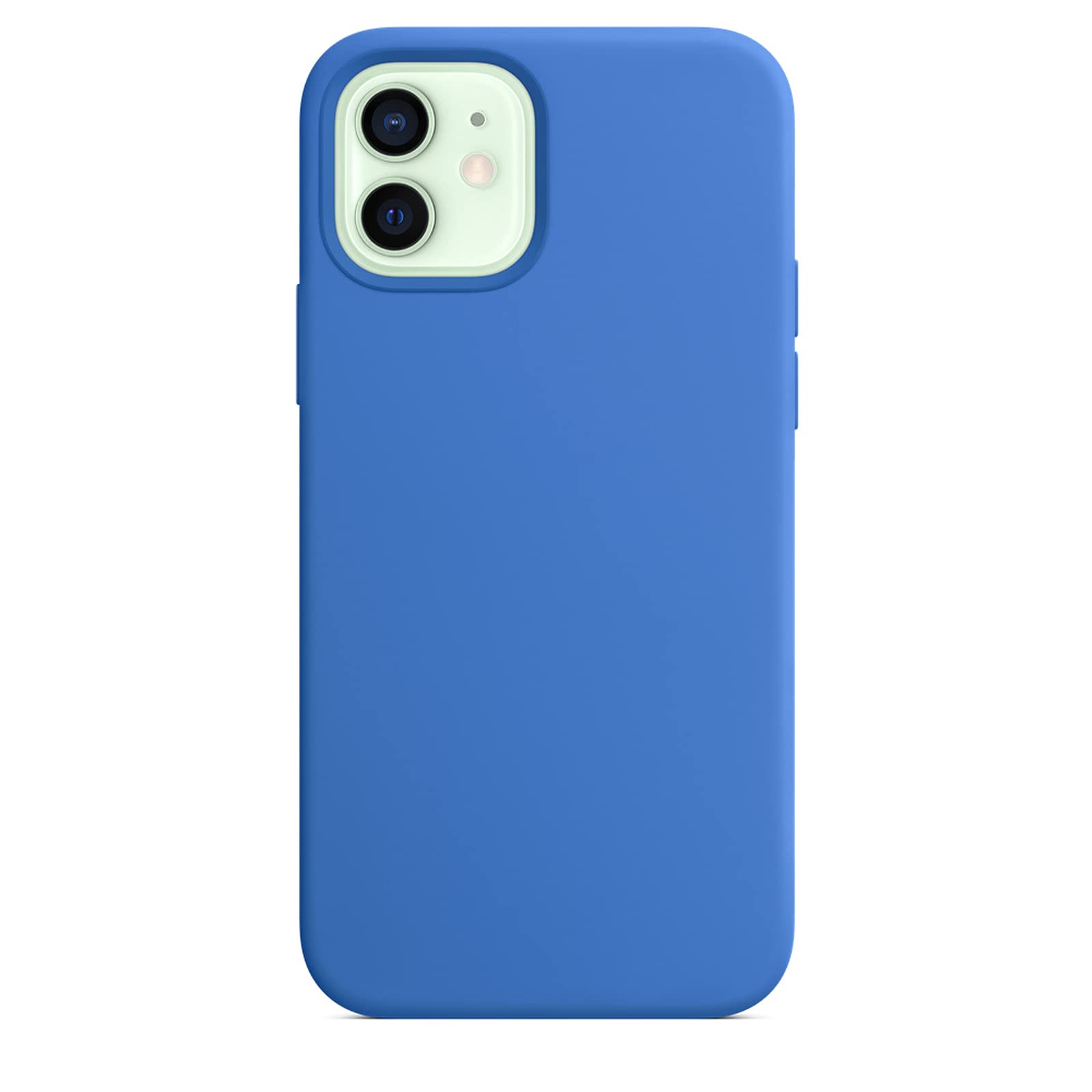 Official Magnetic Liquid Silicone Case for iPhone 12 & 12 Pro Max - Capri Blue, Wireless Charging Cover with Retail Box, Perfect for Everyday Use & Travel