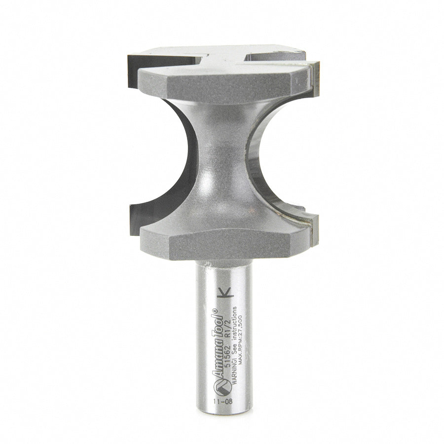 Amana 51566 Bull Nose 1-1/2 Inch Router Bit for Woodworking & Cabinet Making - Perfect for Edge Profiling and Decorative Trim Work