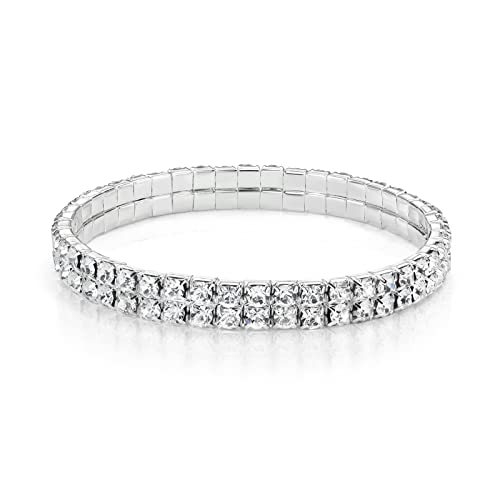 2 Row Silver Bracelet