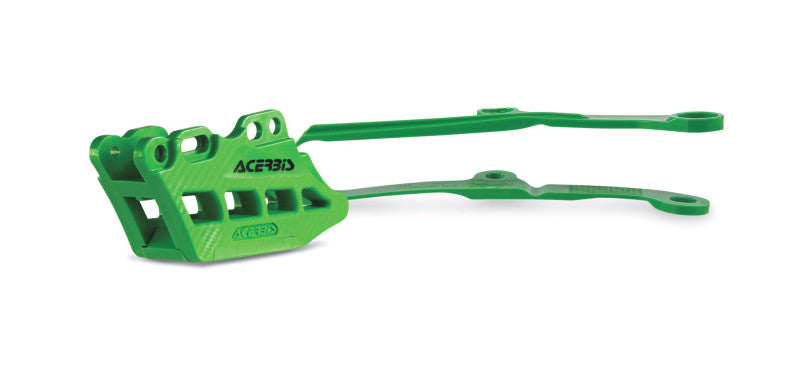 Acerbis 2.0 Chain Guide & Slider Kit for 2009-2016 Kawasaki KX250F/KX450F Dirt Bike - Green | Off-Road Motorcycle Protection & Performance Upgrade