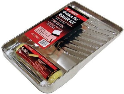 Wooster Golden Flo 9-Inch Threaded End Cage Paint Roller Kit - Professional Painting Tools for Walls, Ceilings & DIY Home Projects