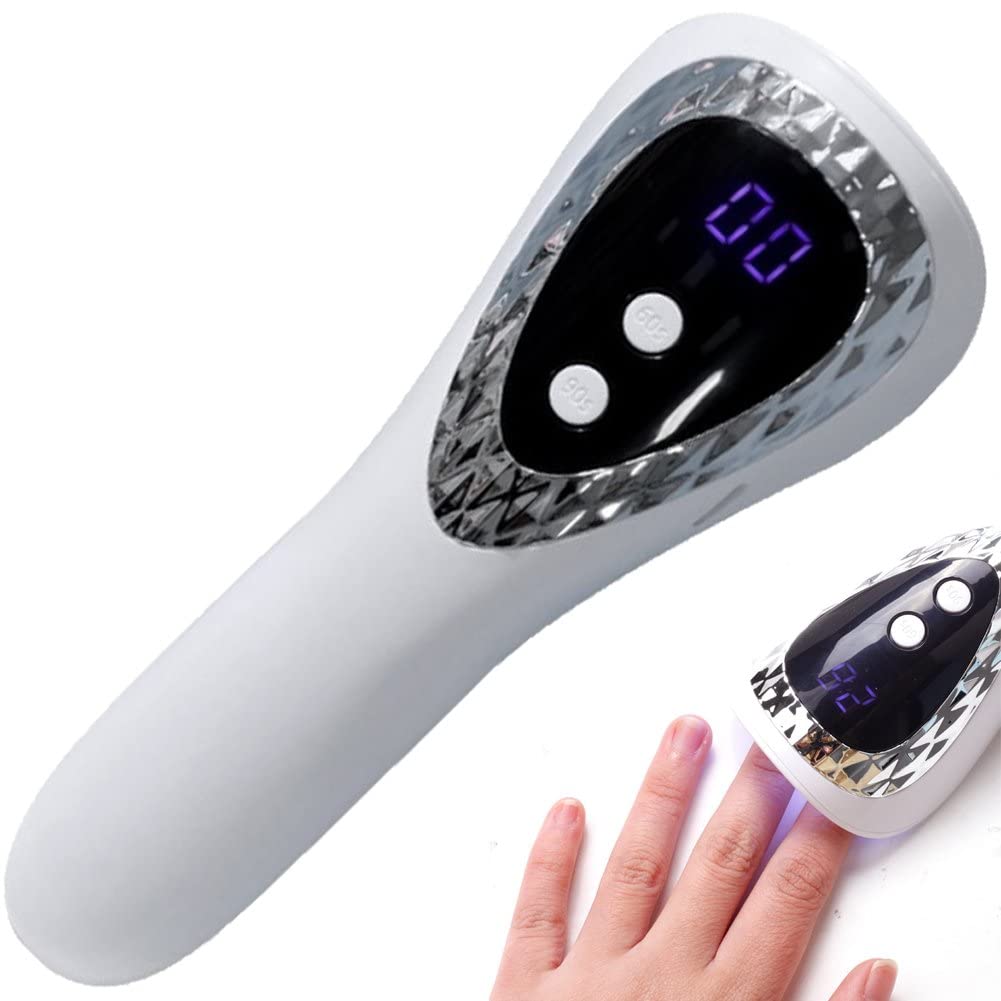 YOUXIU Rechargeable Handheld UV LED Nail Drying Lamp - Portable Mini Gel Nail Dryer for Professional & At-Home Manicures | Perfect for Salons, Travel & DIY Nail Art