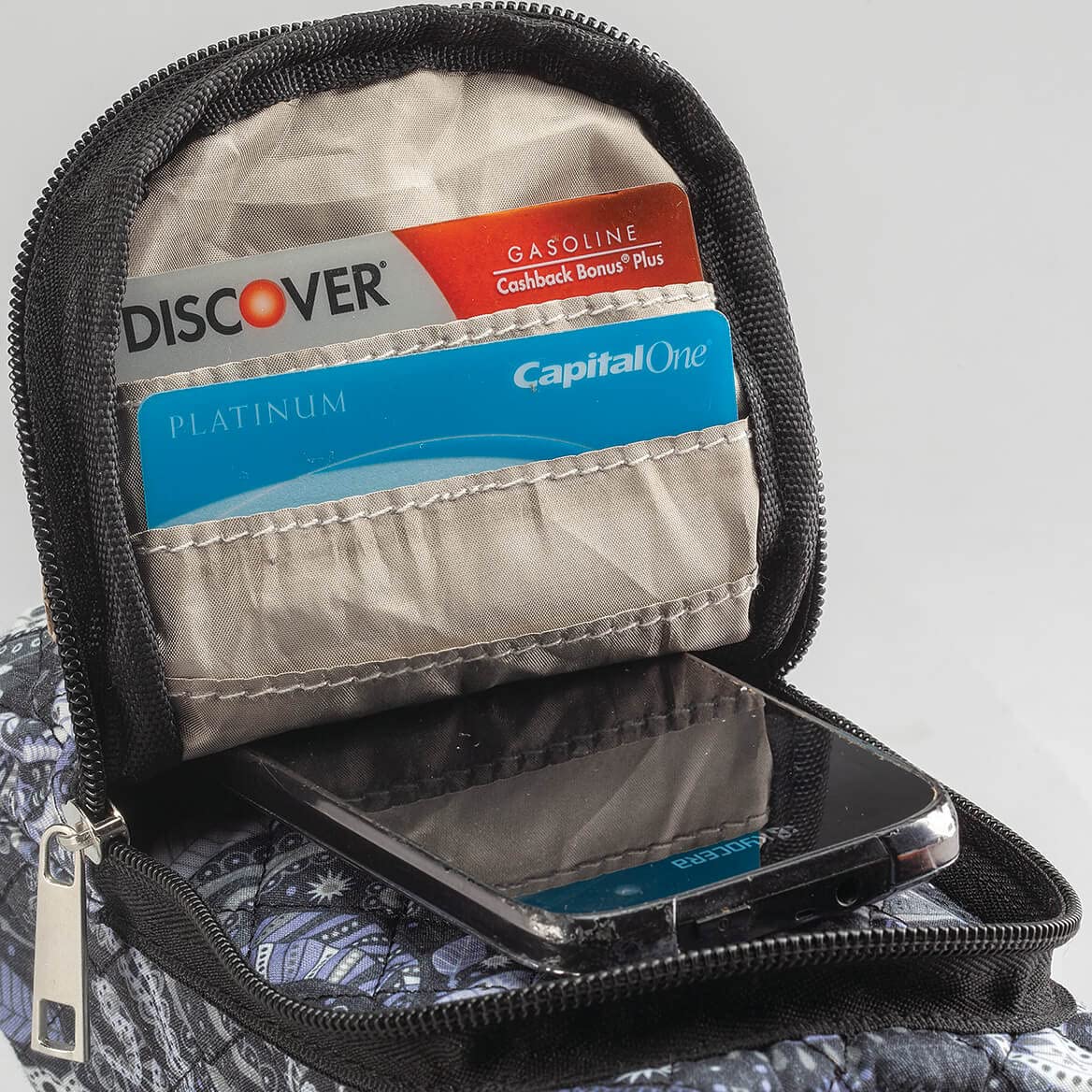 RFID Blocking Wallet with Water Bottle Holder - Anti-Theft Crossbody Bag for Travel, Gym & Daily Use