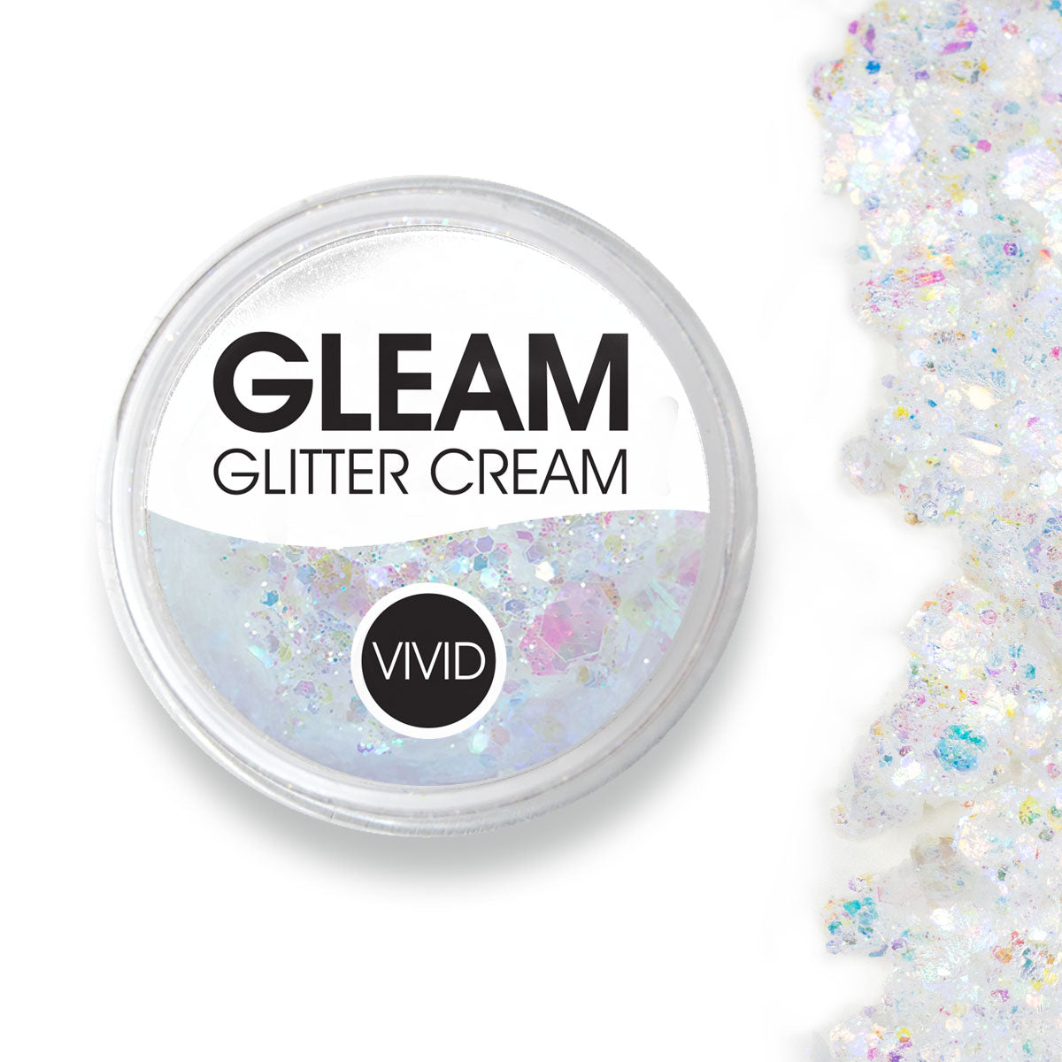 Purity Gleam Chunky Glitter Cream - Sparkling Cosmetic Glitter for Face, Body & Nail Art - Perfect for Parties, Festivals & DIY Crafts