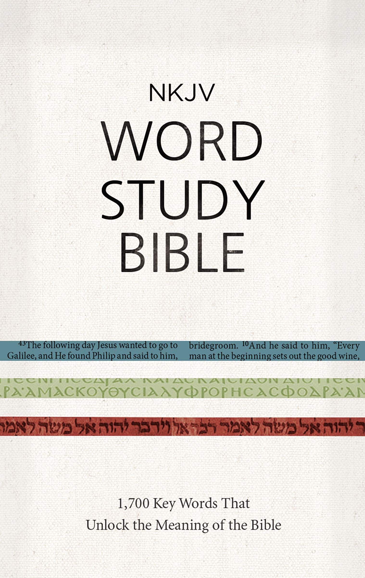 NKJV Word Study Bible - Hardcover Red Letter Edition with 1,700 Key Words for Biblical Understanding | Perfect for Bible Study, Sermon Preparation & Personal Devotion