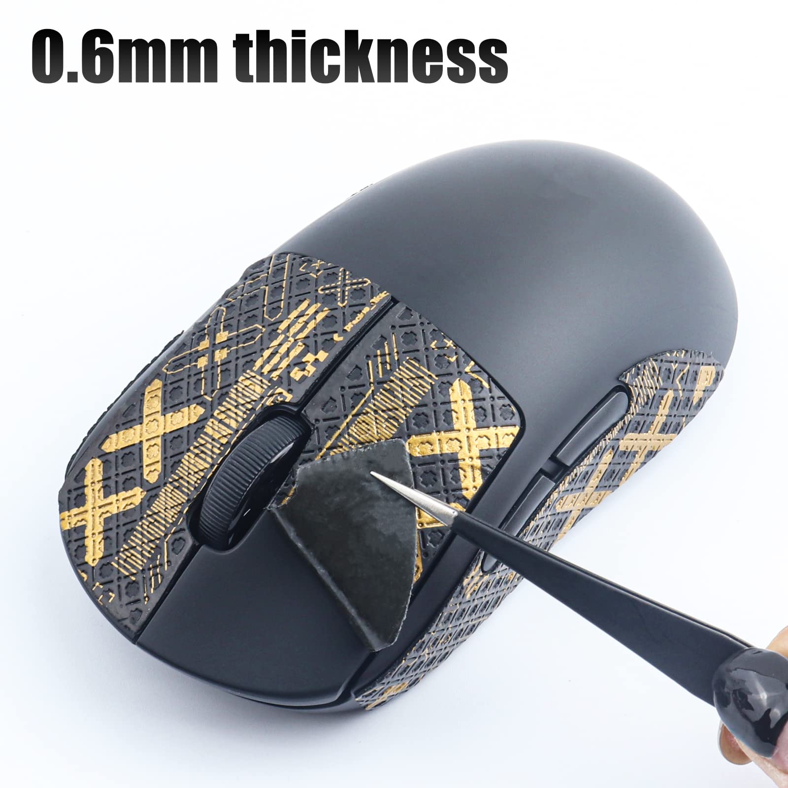Hyekic Anti-Slip Grip Tape for Logitech G PRO X Superlight Wireless Gaming Mouse - Sweat Resistant, Easy Apply Self-Adhesive Design - Professional Mouse Upgrade Kit for Enhanced Control in FPS, MOBA & Esports Gaming