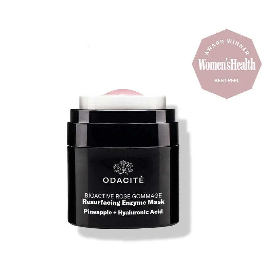Bioactive Rose Gommage Resurfacing Enzyme Mask with Pineapple & Hyaluronic Acid - Exfoliating Face Mask for Glowing Skin | Perfect for Spa Night & Skincare Routine