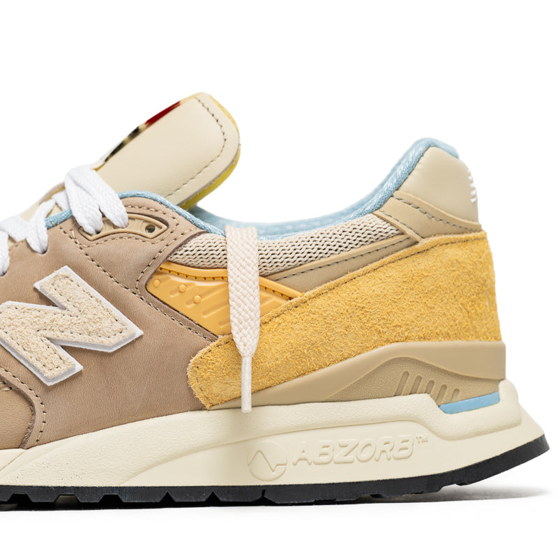 New Balance 998 Men's Running Shoes Made in USA - Incense/Sandstone Colorway | Premium Comfort for Jogging, Gym Workouts & Casual Wear