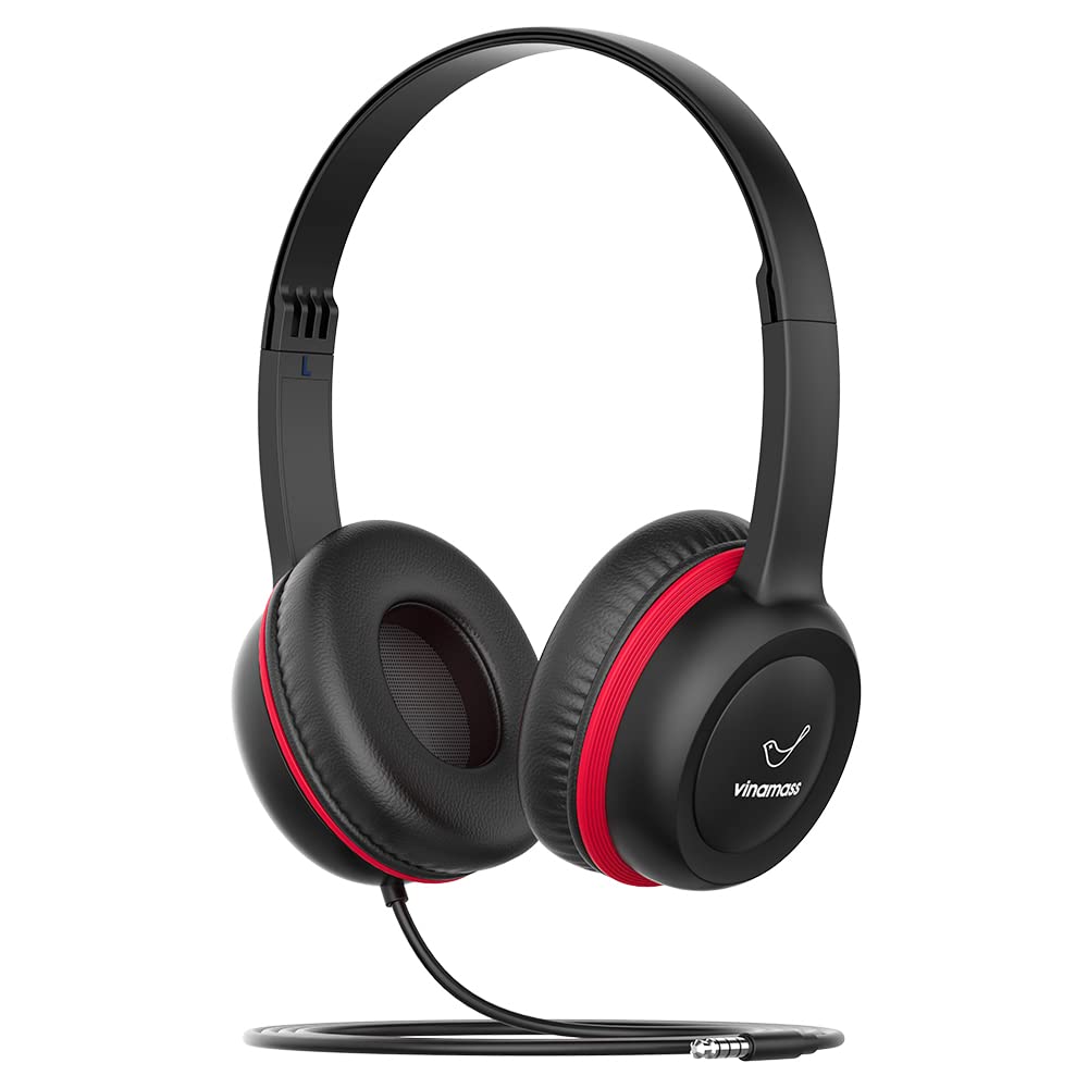 Safe Volume Kids Headphones 85dB - Wired 3.5mm Jack Earphones for Children, Noise Limiting Headphones for School, Travel & Online Learning - Comfortable & Durable Design for Boys & Girls