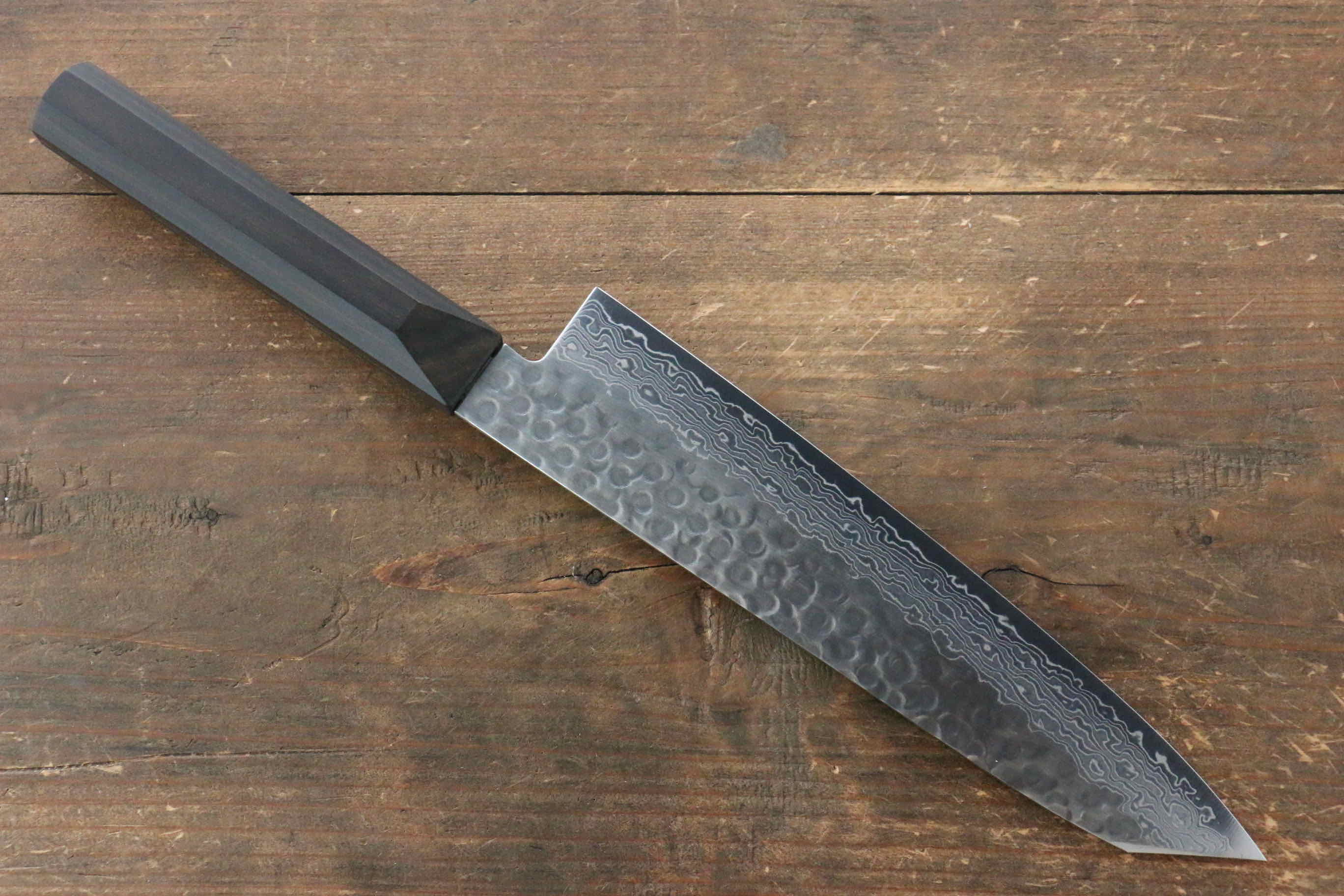 Premium Jikko VG10 17-Layer Damascus Gyuto Chef Knife 200mm - Japanese High-Carbon Stainless Steel Blade with Ebony Wood Handle - Perfect for Sushi, Meat Cutting & Professional Kitchen Use