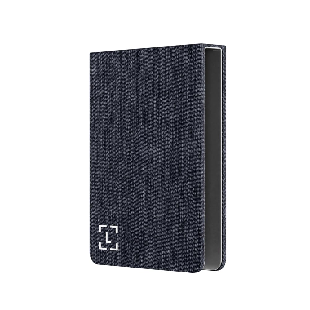 Secure E Ink Touchscreen Crypto Wallet - Ledger Flex & Magnet Folio Bundle (Business Charcoal) | Magnetic Nylon Protection for Digital Assets | Perfect for Crypto Trading, Investing & Blockchain Security