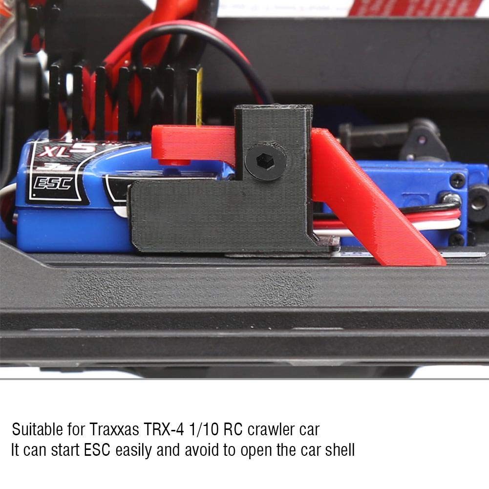 ESC Start Plastic Easy Start Power Switch for Traxxas 1/10 RC Crawler Car Parts Accessories - Perfect for Off-Road RC Vehicle Power Control & Crawling Performance Upgrades