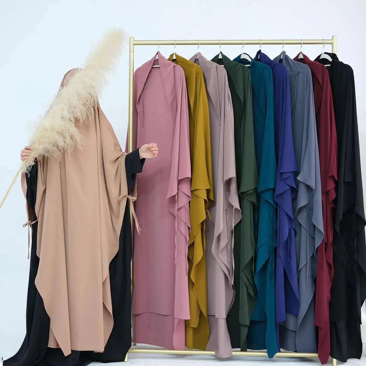 Extra Long Khimar - Full Length Islamic Prayer Dress for Women - Modest Muslim Abaya for Prayer, Mosque & Special Occasions