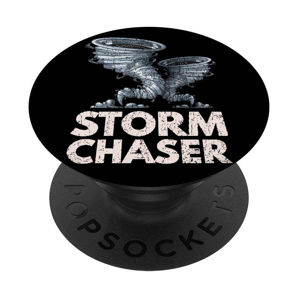 Funny Storm Chasing Design Tornado PopSockets PopGrip - Swappable Phone & Tablet Grip for Adventure Enthusiasts | Perfect for Outdoor Activities, Road Trips, and Weather Lovers