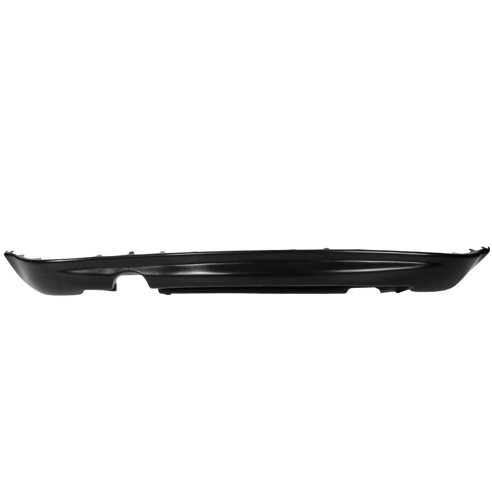IKON MOTORSPORTS Rear Bumper Lip for 1999-2005 VW Volkswagen Golf MK4 - 25AE Style Unpainted Black PU - Perfect for Car Enthusiasts & Street Racing Upgrades