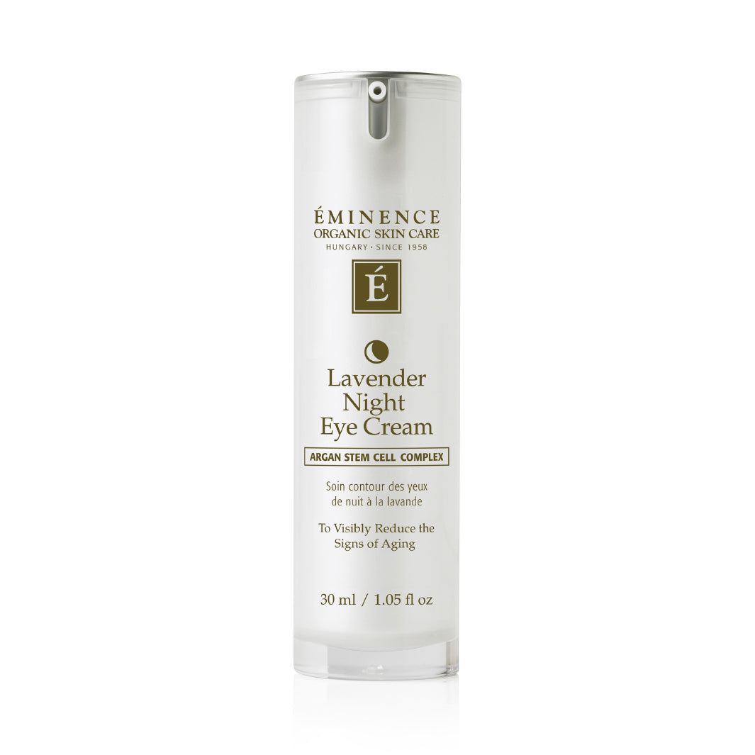 Eminence Organics Lavender Age Corrective Night Eye Cream - Anti-Aging Eye Treatment for Dark Circles & Wrinkles - Hydrating & Firming Night Cream for Delicate Eye Area - Perfect for Nighttime Skincare Routine