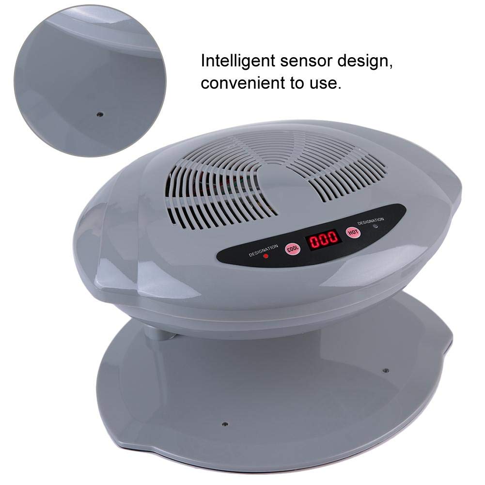 Dioche Automatic Sensor Nail Polish Dryer - Fast Drying Nail Fan for Regular Polish, Portable Nail Blow Dryer for Home & Salon Use - Perfect for Manicures, Pedicures & Nail Art (Silver)