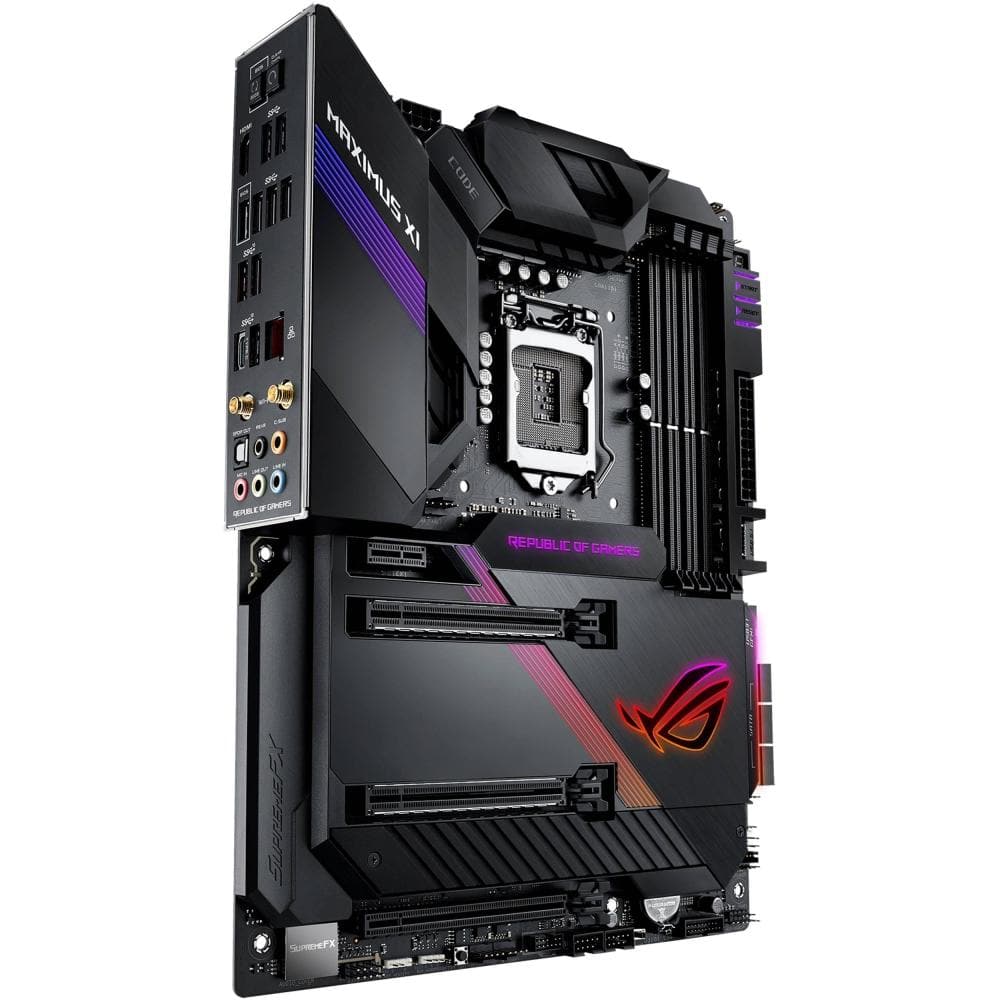 ASUS ROG Maximus XI Code Z390 ATX Gaming Motherboard - LGA 1151 Socket, DDR4, Dual M.2, Wi-Fi, 3-Year Warranty - Perfect for High-End PC Gaming & Content Creation