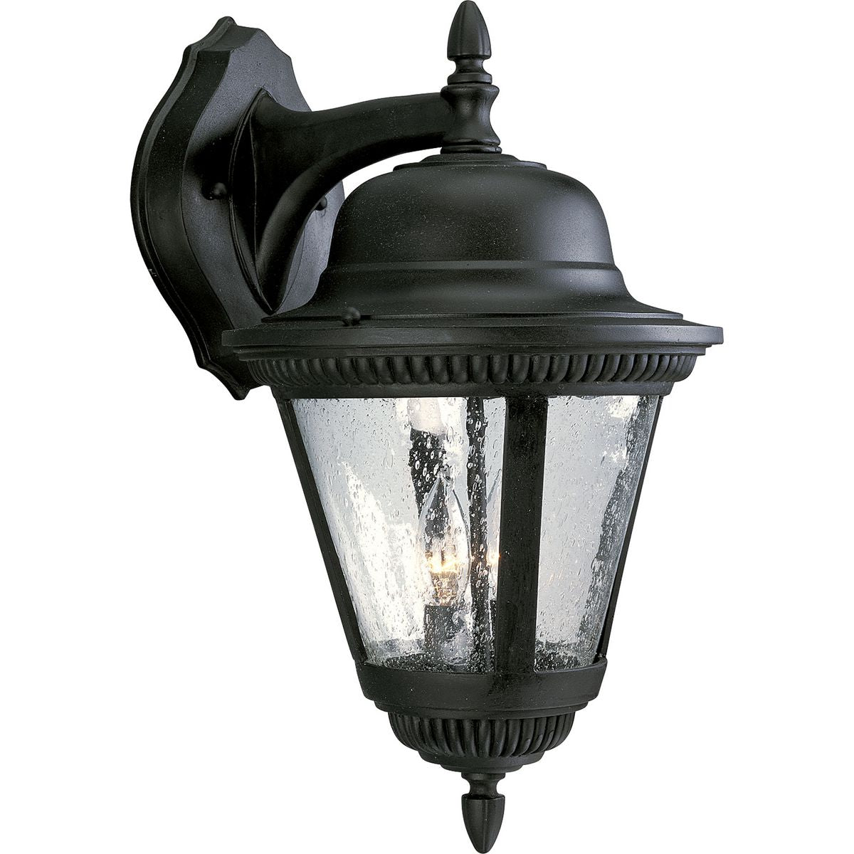 Westport Collection Two Light Large Wall Lantern - Outdoor Wall Sconce with Clear Glass Shade - Perfect for Porch, Patio, Garden, and Entryway Lighting